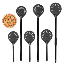 Metal Pizza Turning Peel Oversize Professional Long Round Pizza Tool Aluminum Adjustable Pastry Removable Handle